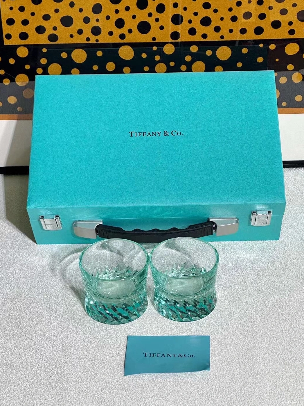 SET CUP GLASSWARE TIFFANY 0807